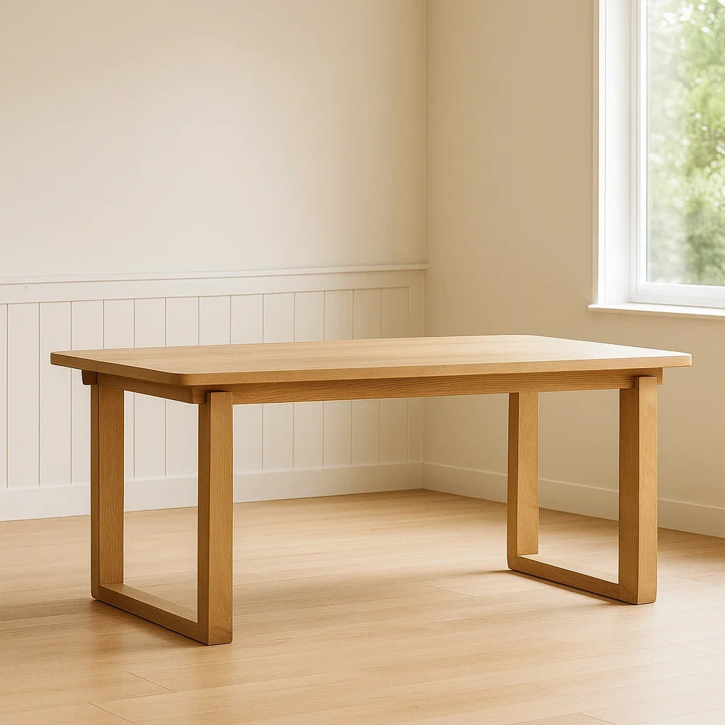 Tables à manger rectangulaires en bois de chêne 200x100x75 cm