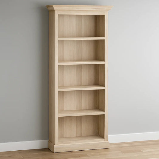 Bibliothèques en bois d'érable avec 5 étagères