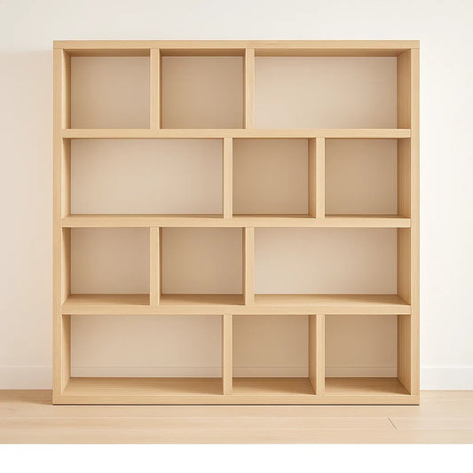 Bibliothèques en bois avec 12 compartiments 170x150x30 cm