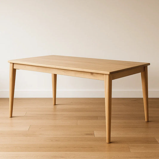 Tables à manger rectangulaire en bois de chêne 140x80x75 cm