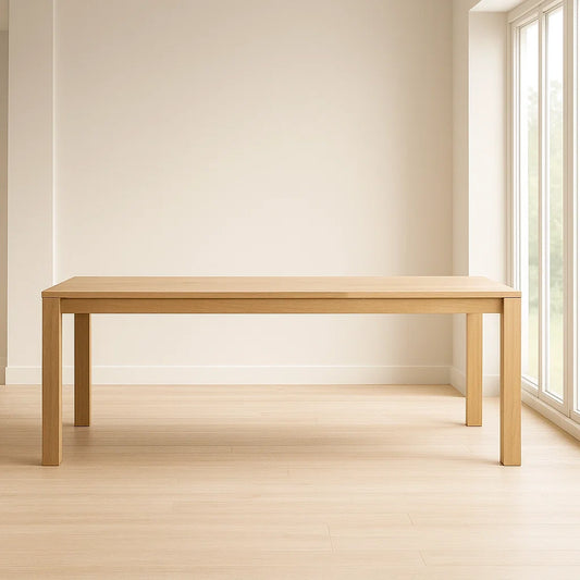 Tables à manger rectangulaire en bois de chêne clair 180x90x75 cm