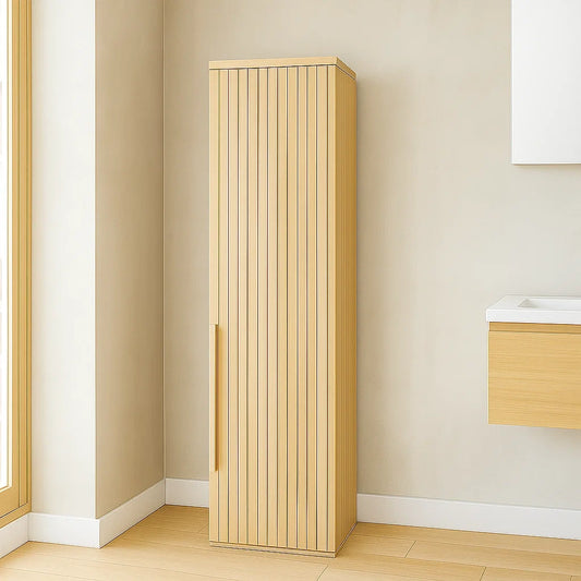 Colonnes de salle de bain en MDF bois clair 180x38x32 cm